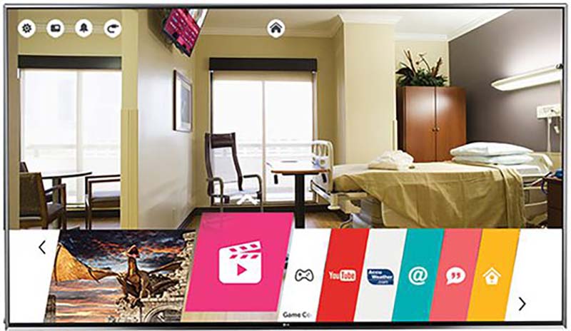 4K UHD Hospital Grade Pro:Centric SMART TV<sup>®</sup> with Integrated Pro:Idiom<sup>®</sup> and b-LAN
