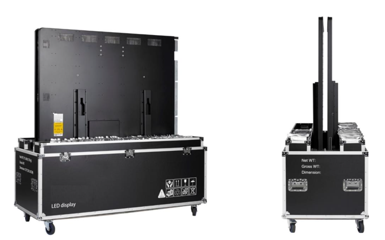 LED displays in a box
